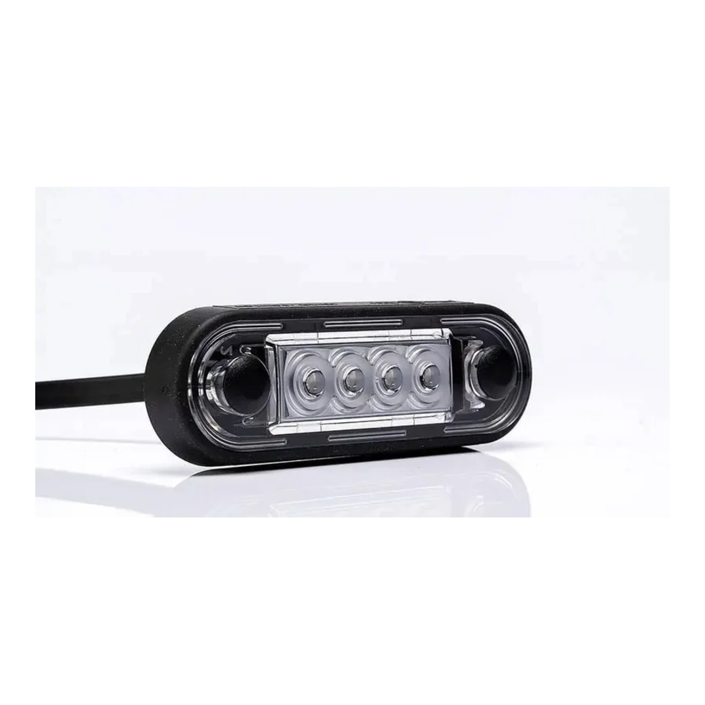 LED luz de posição branco 12-24v 15cm. cabo