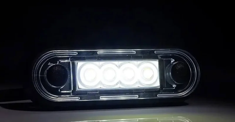 LED Posisjonslys hvit 12-24V 15cm kabel. - 6