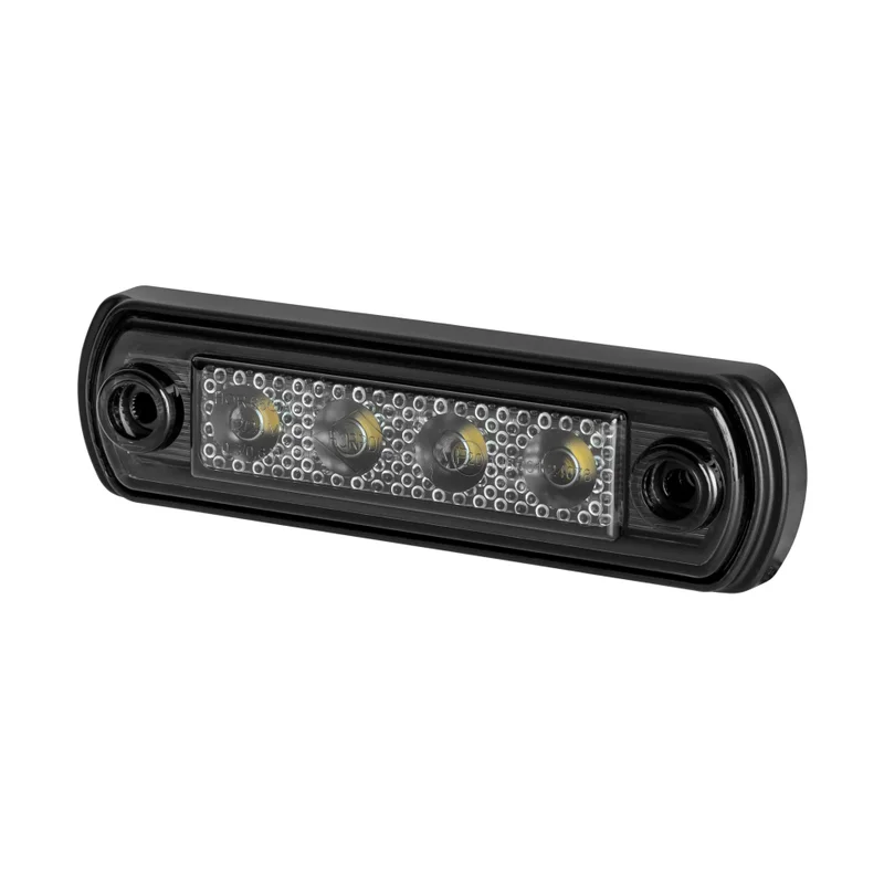 LED Mørkt Posisjonslys hvit 12/24V 50cm kabel