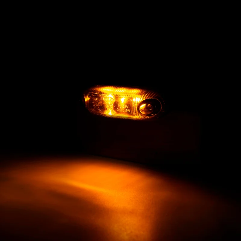 LED Dark Marker light amber 12/24v 50cm cable - 2