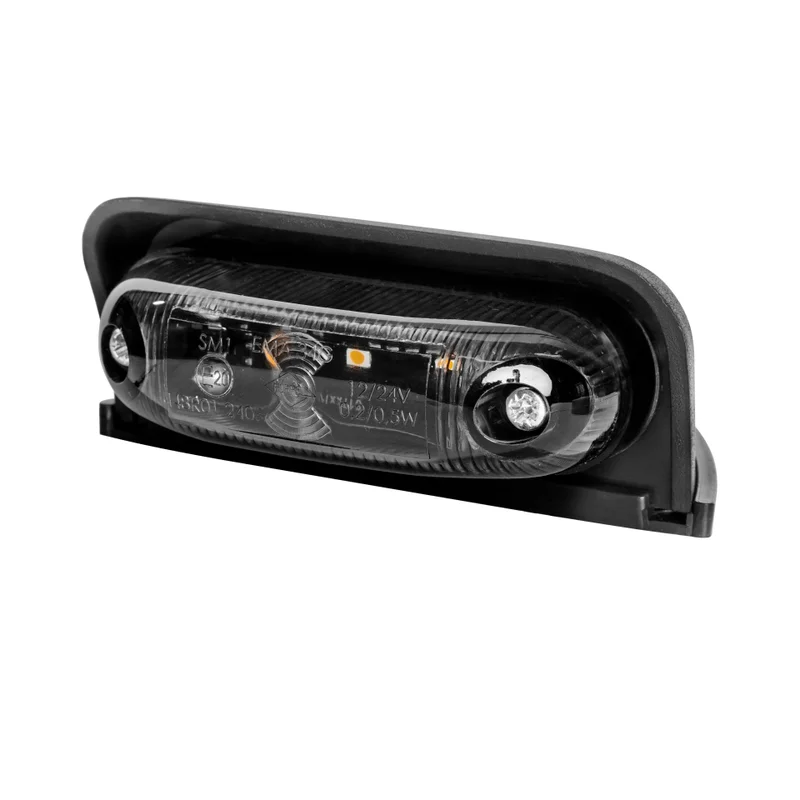 LED Dark Positionsljus orange inkl. fäste 12-24V 50cm kabel