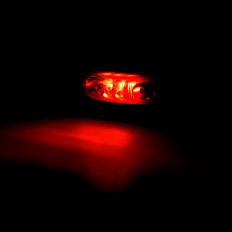 LED Dark Marker light red incl. bracket 12/24v 50cm cable - 2
