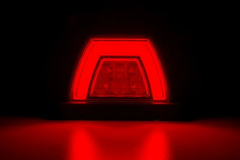 LED top lamp neon red incl. flashing light 12-24v, 50cm cable - 3