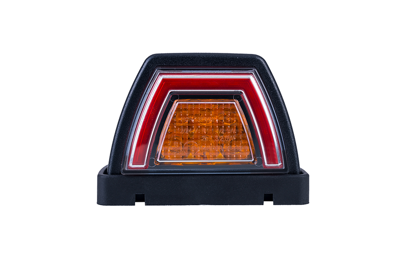 LED top lamp neon red incl. flashing light 12-24v, 50cm cable - 4