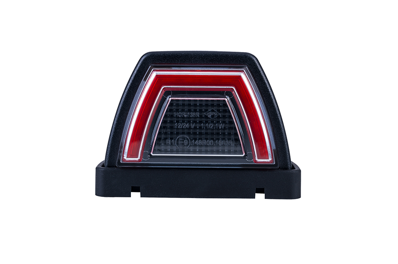 LED top lamp neon red 12-24v, 50cm cable - 2