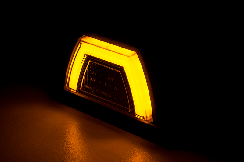 LED top lamp neon amber 12-24v, 50cm cable - 5