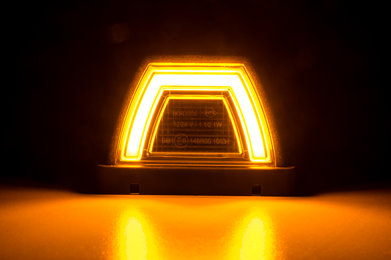 LED top lamp neon amber 12-24v, 50cm cable - 6