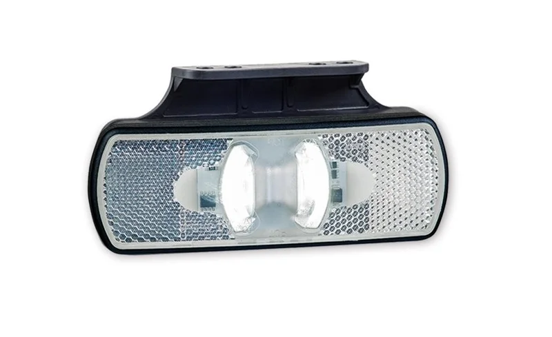 LED Posisjonslys NEON hvit med feste 12-24V 50cm kabel.