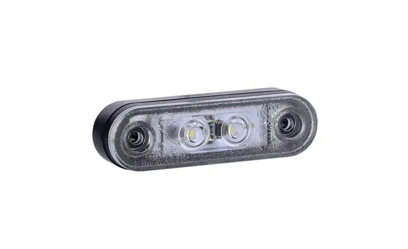 LED Posisjonslys hvit 12-24V 50cm kabel.