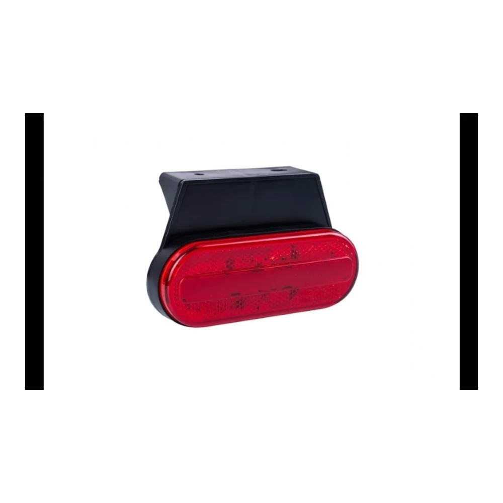 LED feu de gabarit rouge avec support 12-24v 50cm. câble