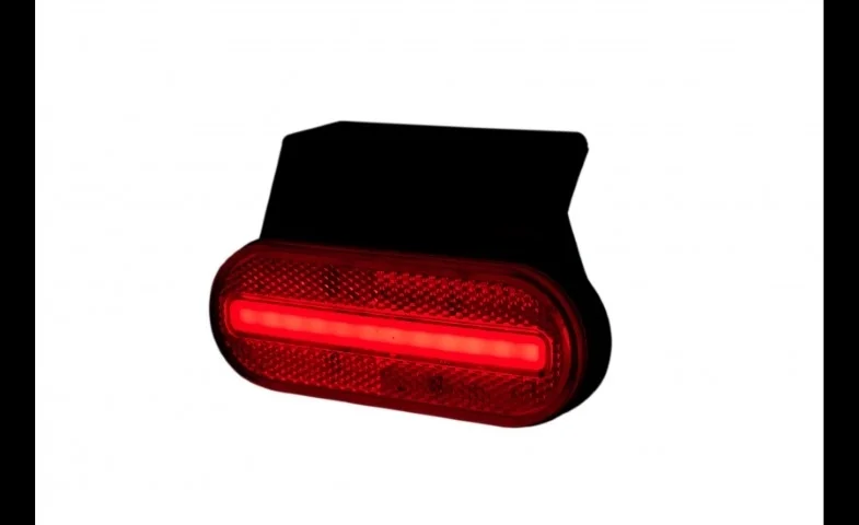 LED Posisjonslys rød med feste 12-24V 50cm. kabel. - 2