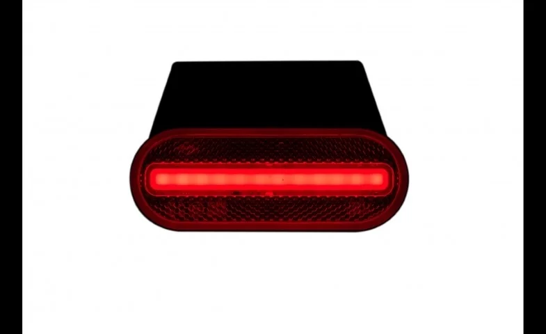 LED Posisjonslys rød med feste 12-24V 50cm. kabel. - 4