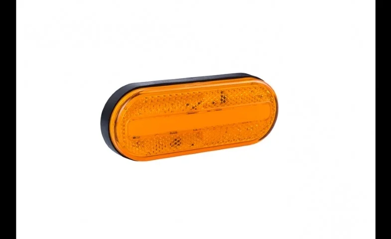 LED Posisjonslys oransje 12-24V 50cm kabel.