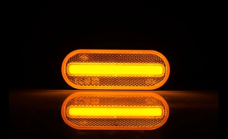 LED Posisjonslys oransje 12-24V 50cm kabel. - 7