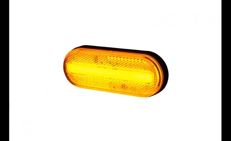 LED Posisjonslys oransje 12-24V 50cm kabel. - 2