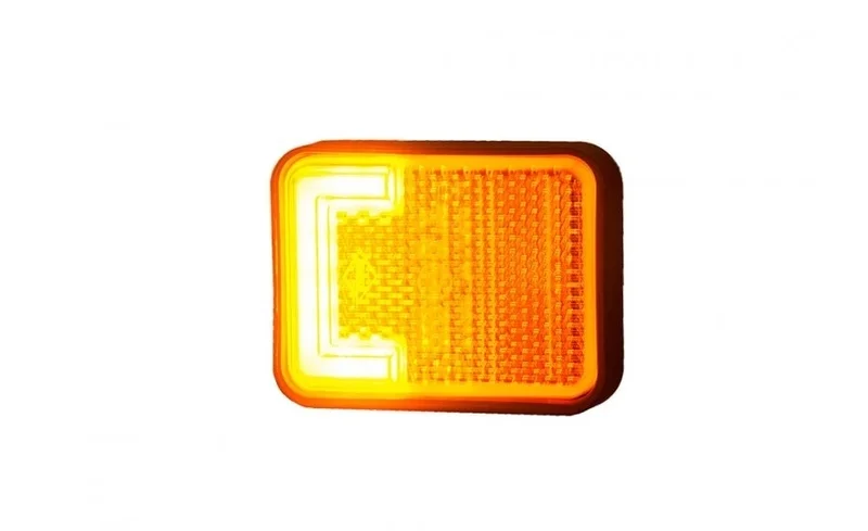 LED Posisjonslys NEON orange med feste 12-24V 50cm kabel. - 10