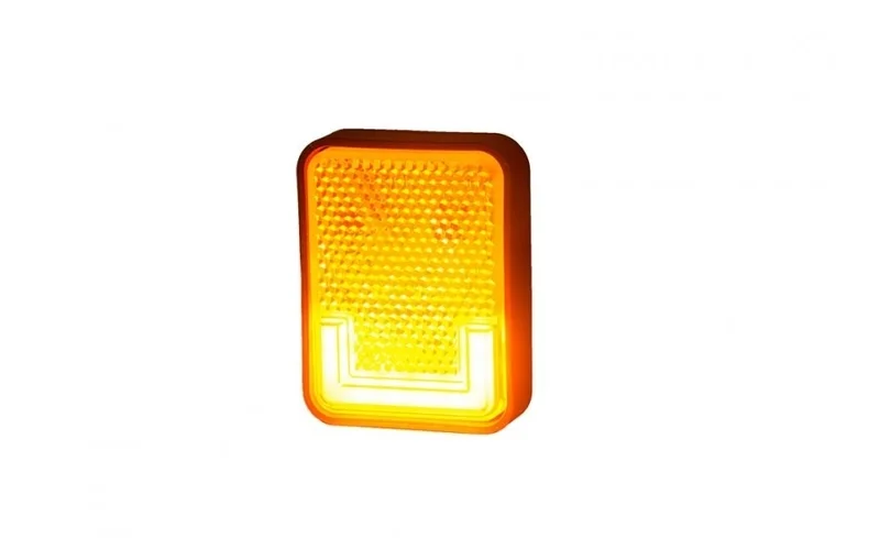 LED Posisjonslys NEON orange med feste 12-24V 50cm kabel. - 9