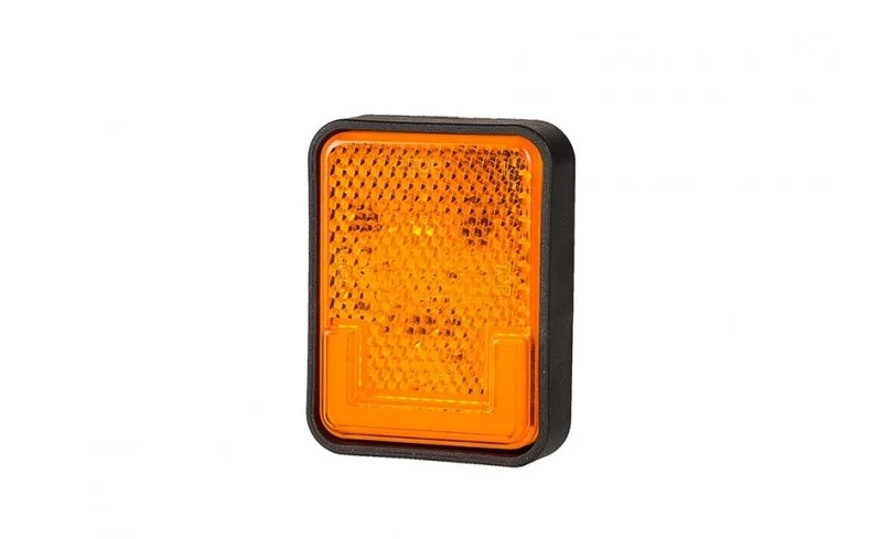 LED Posisjonslys NEON orange med feste 12-24V 50cm kabel. - 6