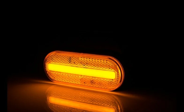 LED marker light amber with bracket 12-24v 50cm. cable - 7