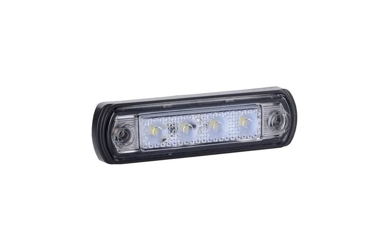 LED marker light white with bracket 12-24v 50cm. cable