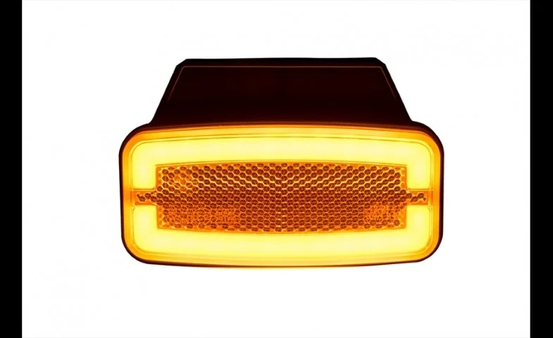 LED marker light amber with bracket 12-24v 50cm. cable - 4