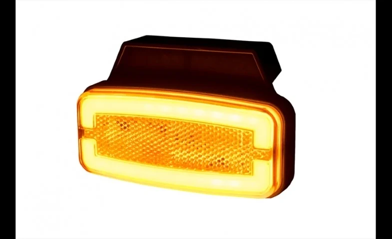 LED marker light amber with bracket 12-24v 50cm. cable - 2