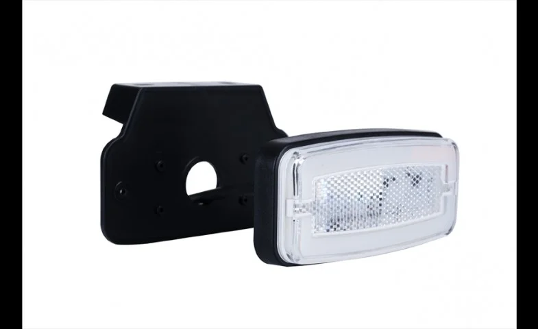 LED Posisjonslys hvitt med feste 12-24V 50cm kabel.
