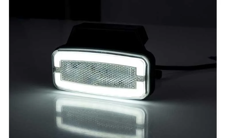 LED Posisjonslys hvitt med feste 12-24V 50cm kabel. - 6