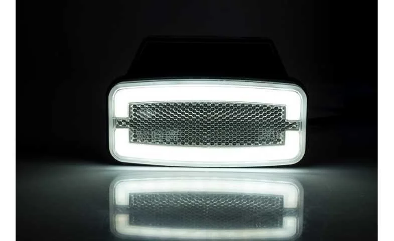 LED Posisjonslys hvitt med feste 12-24V 50cm kabel. - 7