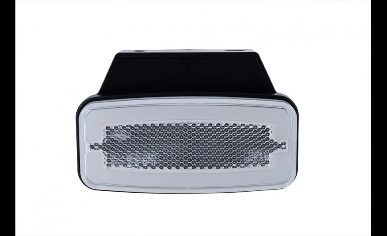 LED Posisjonslys hvitt med feste 12-24V 50cm kabel. - 4