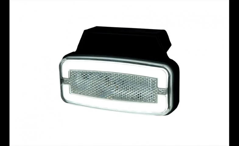 LED Posisjonslys hvitt med feste 12-24V 50cm kabel. - 2