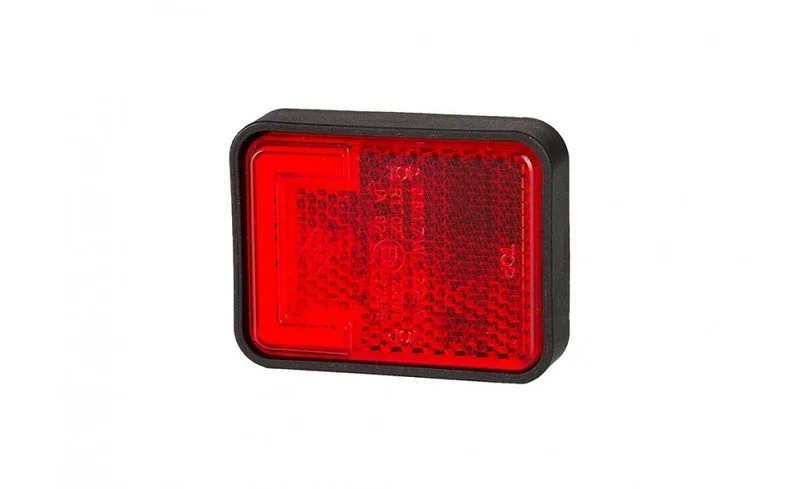 LED marker light neon red with bracket 12-24v 50cm. cable - 2