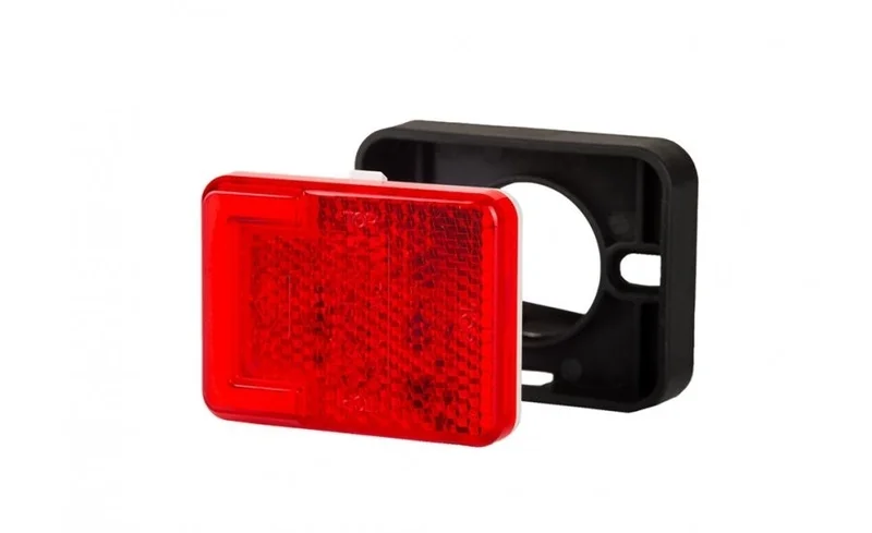 LED marker light neon red with bracket 12-24v 50cm. cable - 3