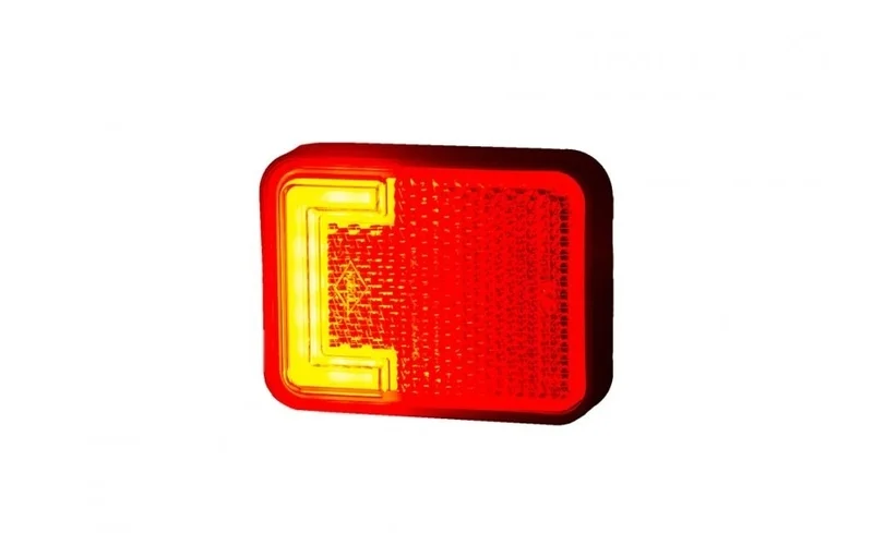LED marker light neon red with bracket 12-24v 50cm. cable - 7