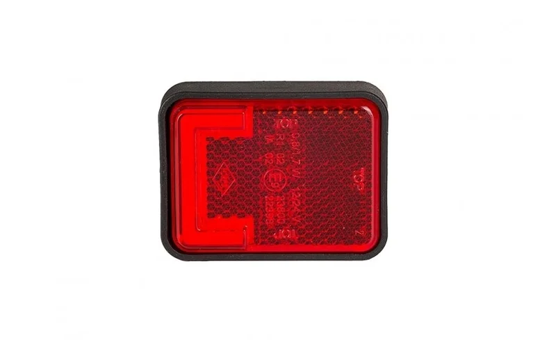 LED marker light neon red with bracket 12-24v 50cm. cable - 9