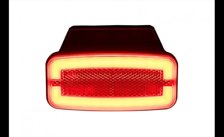 LED marker light red with bracket 12-24v 50cm. cable - 4