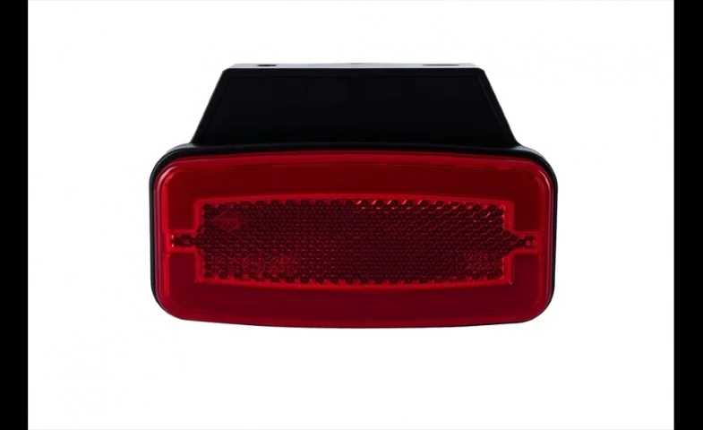 LED marker light red with bracket 12-24v 50cm. cable - 3