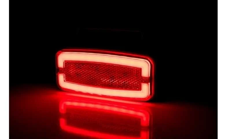LED marker light red with bracket 12-24v 50cm. cable - 5