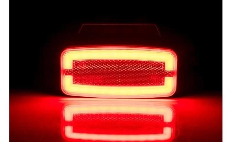 LED marker light red with bracket 12-24v 50cm. cable - 6