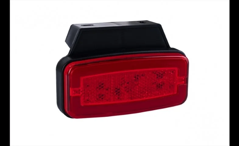 LED marker light red with bracket 12-24v 50cm. cable