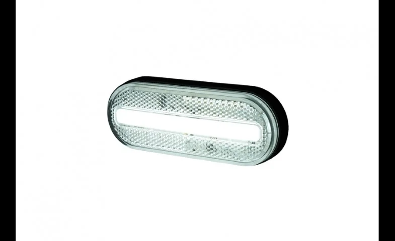 LED Posisjonslys hvit 12-24V 50cm kabel. - 2