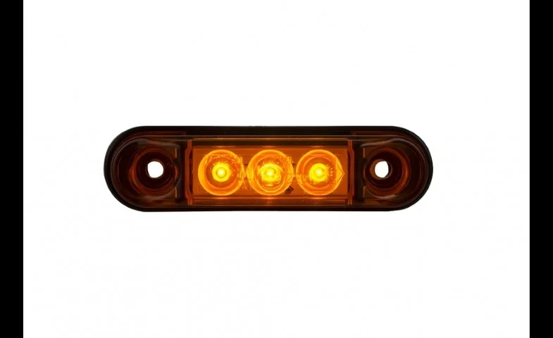 LED marker light orange with bracket 12-24v 50cm cable - 2
