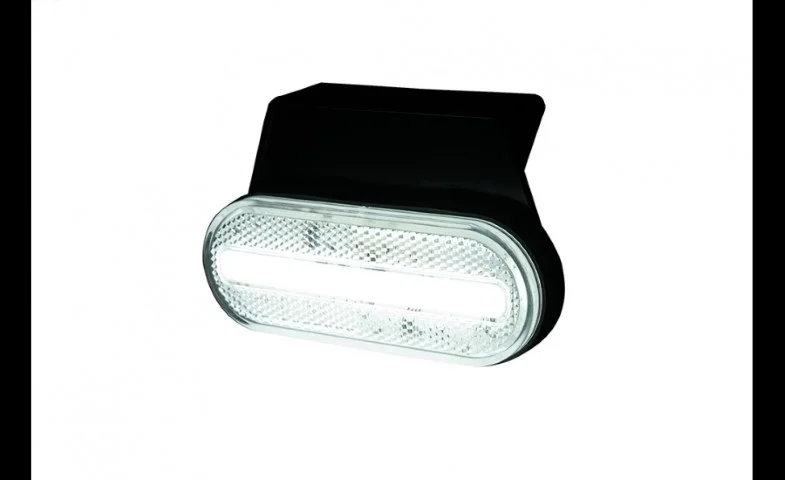LED Posisjonslys hvitt med feste 12-24V 50cm kabel. - 2