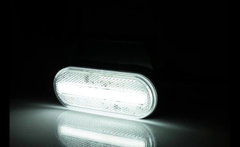 LED Posisjonslys hvitt med feste 12-24V 50cm kabel. - 6
