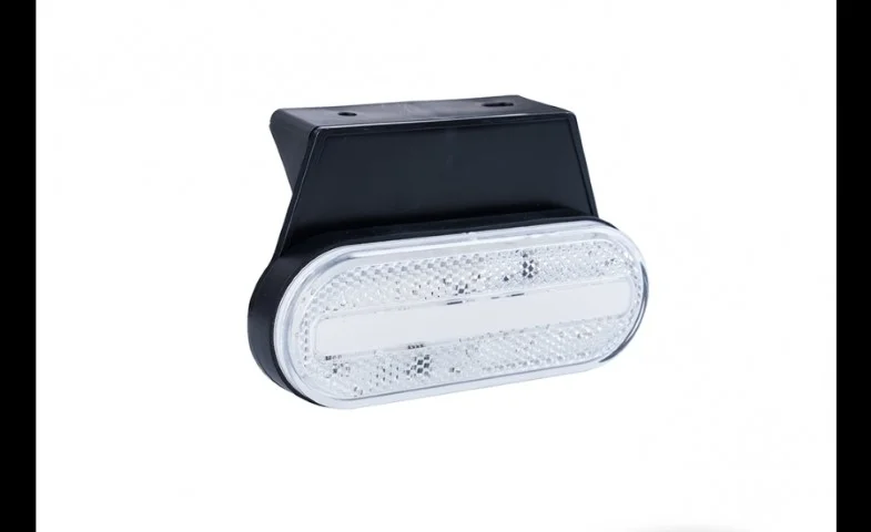 LED Posisjonslys hvitt med feste 12-24V 50cm kabel.