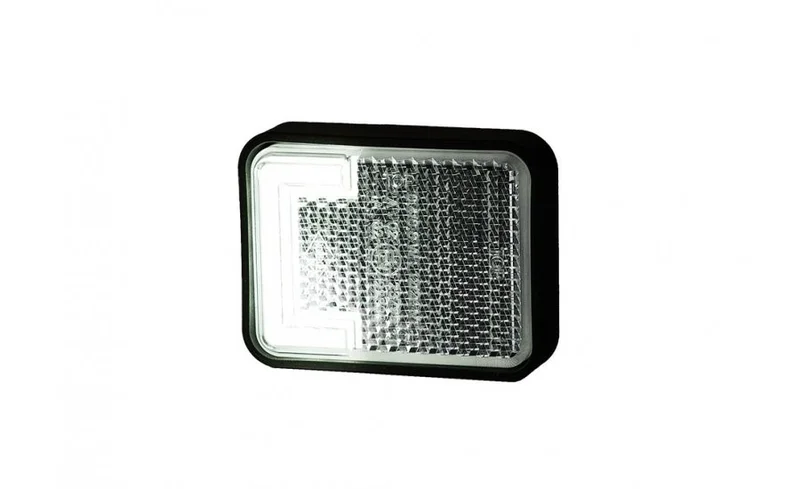 LED Posisjonslys NEON hvit med feste 12-24V 50cm kabel. - 7