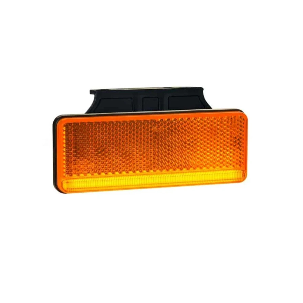 LED markeringslicht neon amber met beugel 12-24v 50cm. kabel