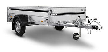 Brenderup Lågbyggd flakvagn Serie LMT Bromsad Extrautrustad 750 kg