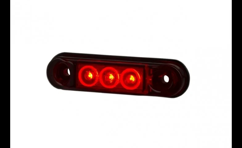 LED marker light red with bracket 12-24v 50cm cable - 2