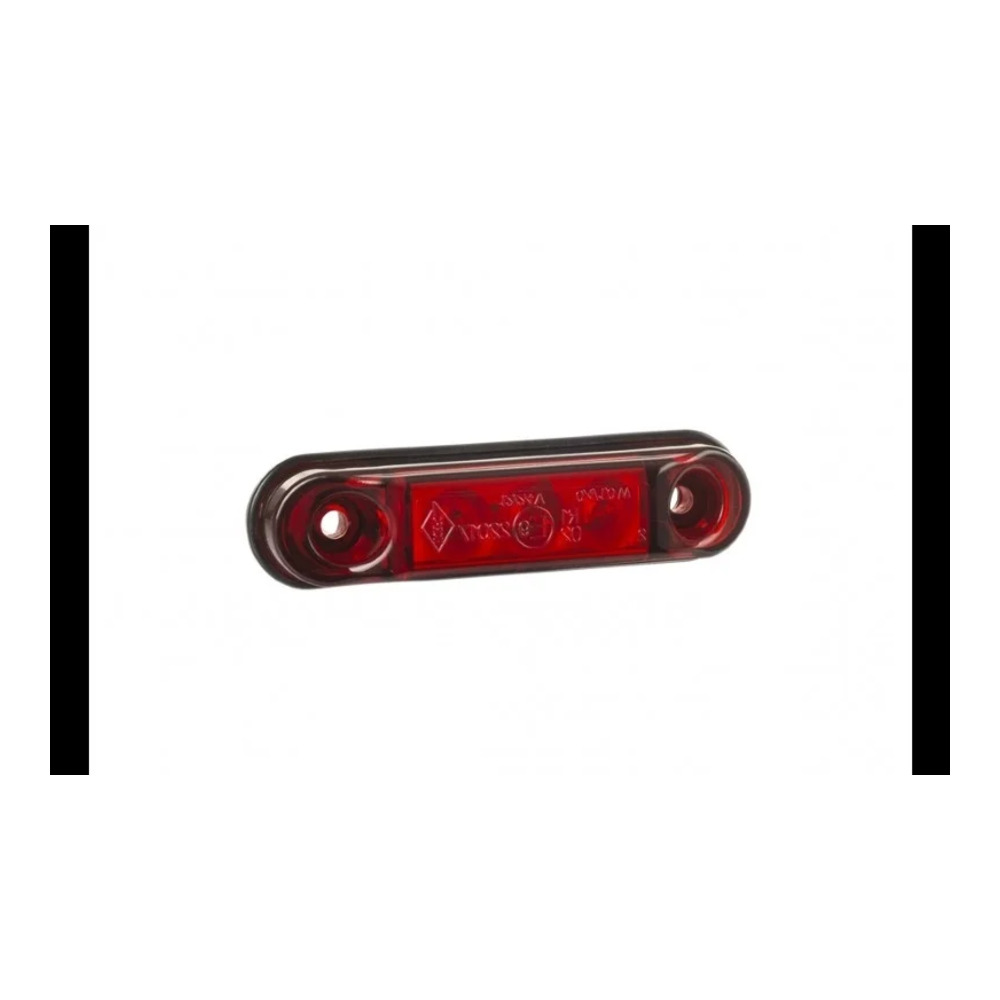 LED lampa obrysowa czerwony z uchwyt 12-24v 50cm przewód